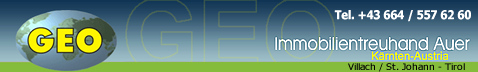 Geo Immobilien Auer - Wernberg, Villach, Klagenfurt