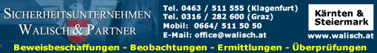 Sicherheitsunternehmen Walisch & Partner